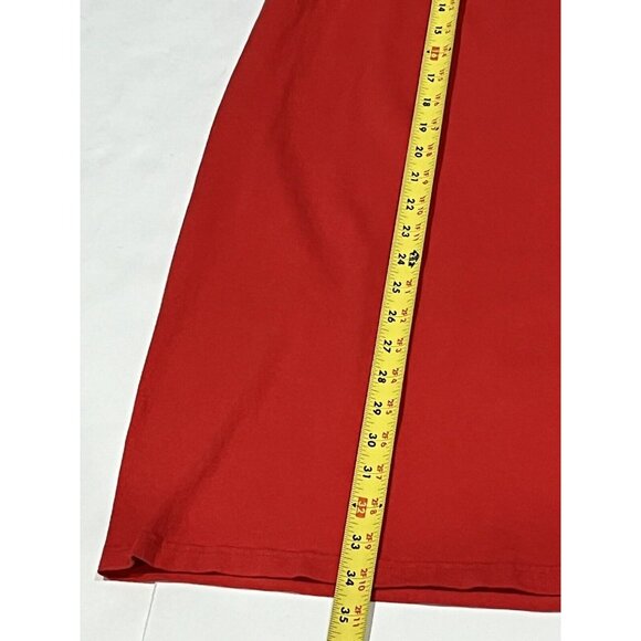 Vintage Jensen Activewear Long Tall Tee Red Basic Cotton Shirt Men Size 3XL - Picture 11 of 12